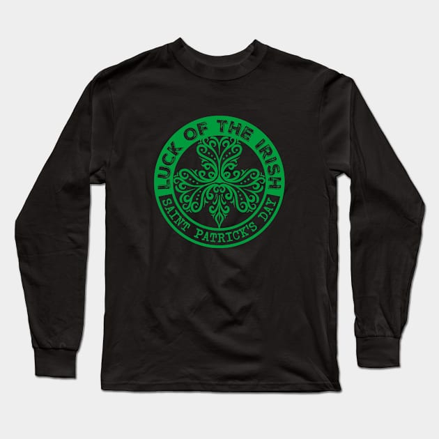 Luck of The Irish Long Sleeve T-Shirt by azhardesain
